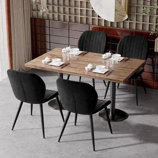 Dining Chairs Set of 4 Modern Fabric Dining Room Chairs Upholstered Dining Chairs with Thick Cushions, Contemporary ，Customized