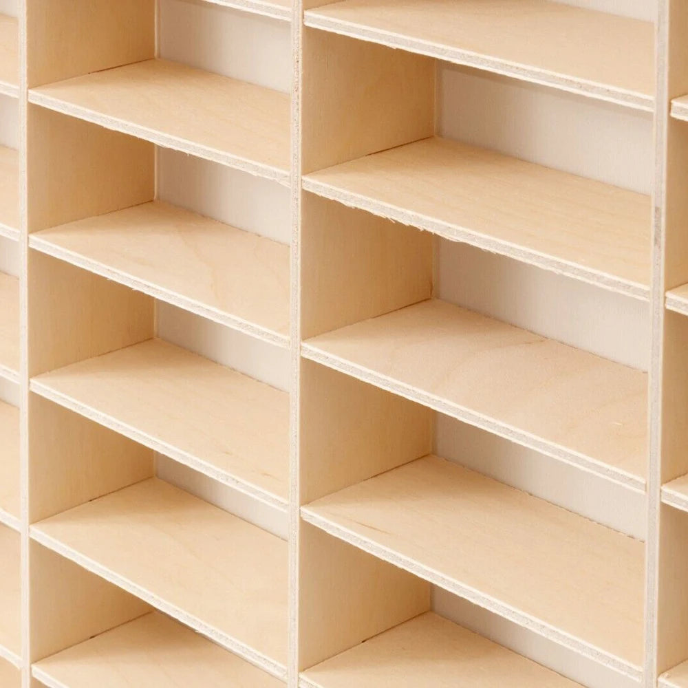80 Grids for Hot Wheels Diecast Car Matchbox 1/64 Wood Display Shelf Toy Storage