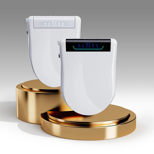 Sanyipace Elongated Smart Toilet Seat with Air Dryer Night Light And Remote Control for Enhanced Bathroom Experience
