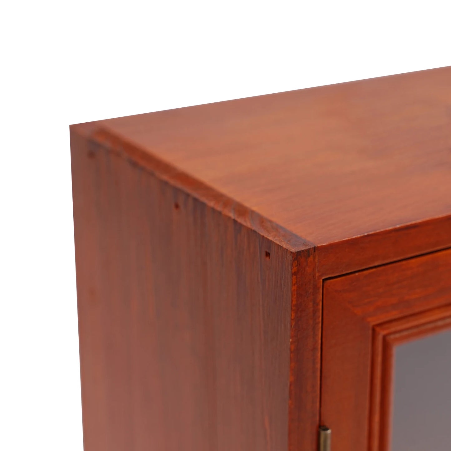 12.09*4.72*14.17in Brown Wood Storage Cabinet, 3-tier Double Door Storage Cabinet for Living Rooms, Kitchens, Offices
